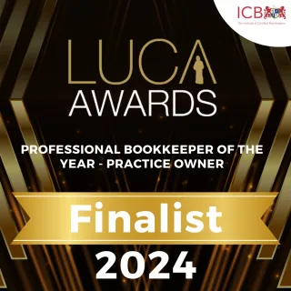 NextEra Bookkeeping, LUCA Bookkeeping Awards 2024 finalist badge